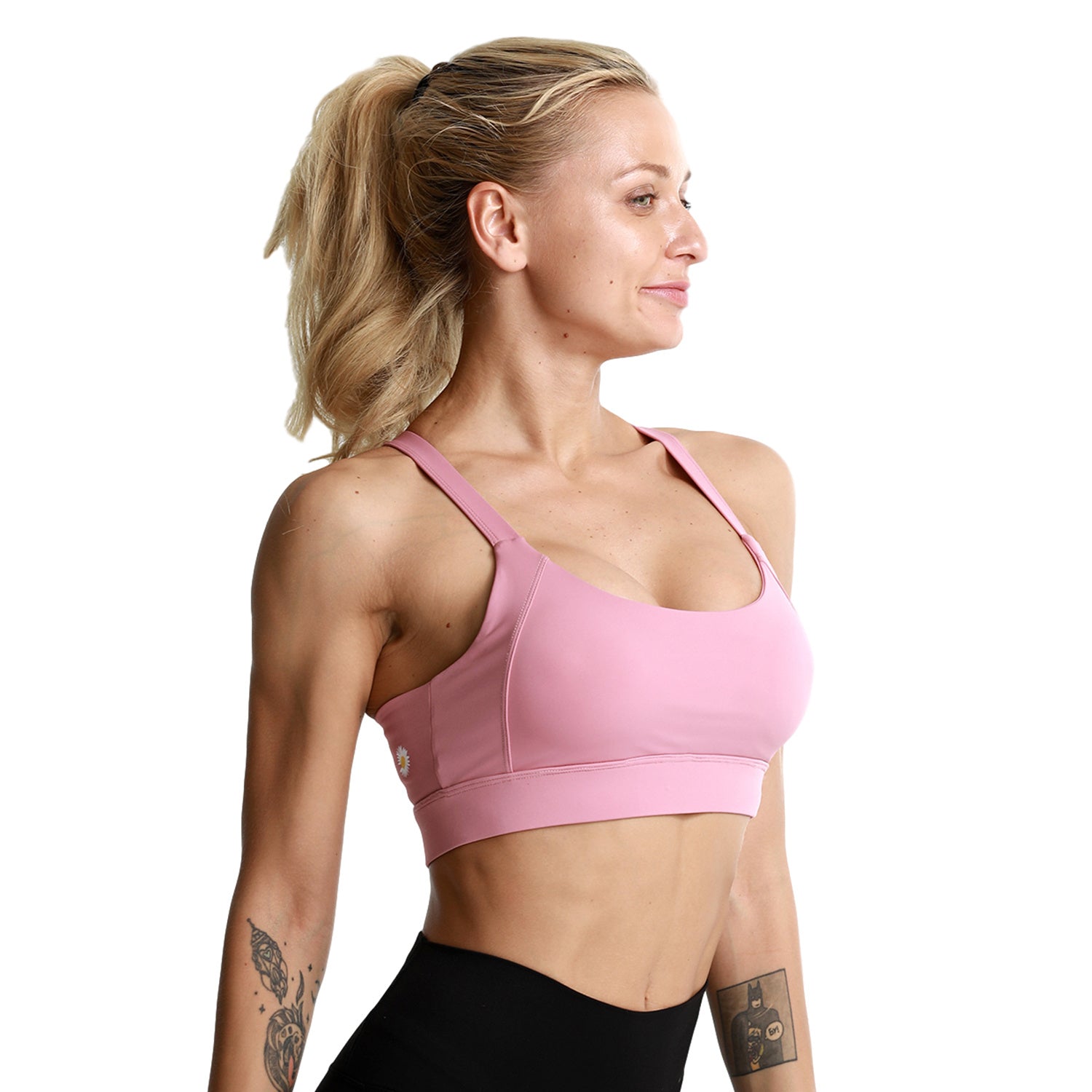 Shockproof Cross Straps Bra Running Gym Sports Bra Top