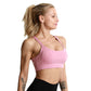 Shockproof Cross Straps Bra Running Gym Sports Bra Top