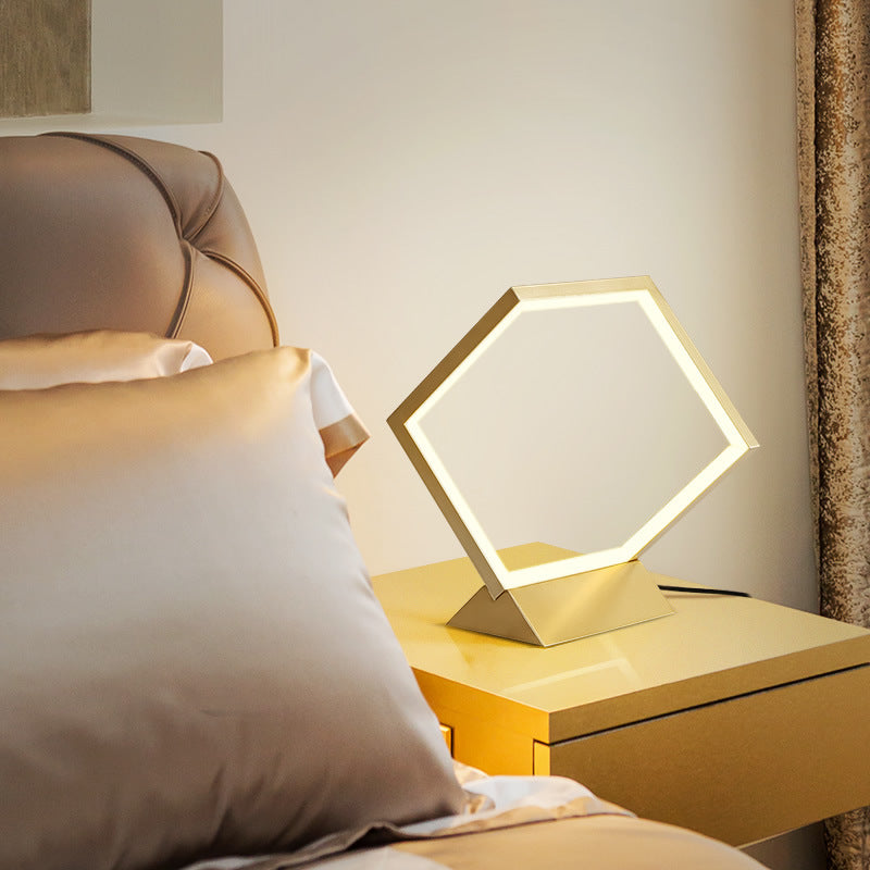 Simple modern bedroom bedside lamp
